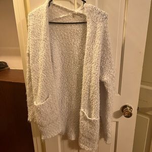White popcorn cardigan from Altard State